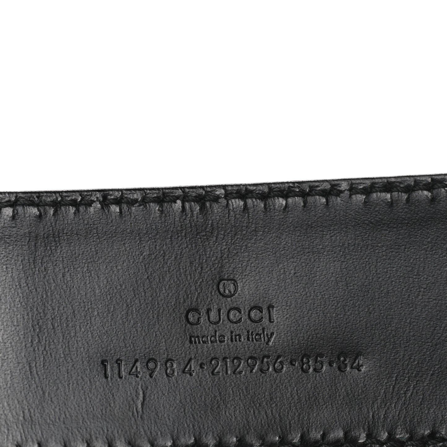 Calfskin Web Interlocking G Belt 85 34 Black