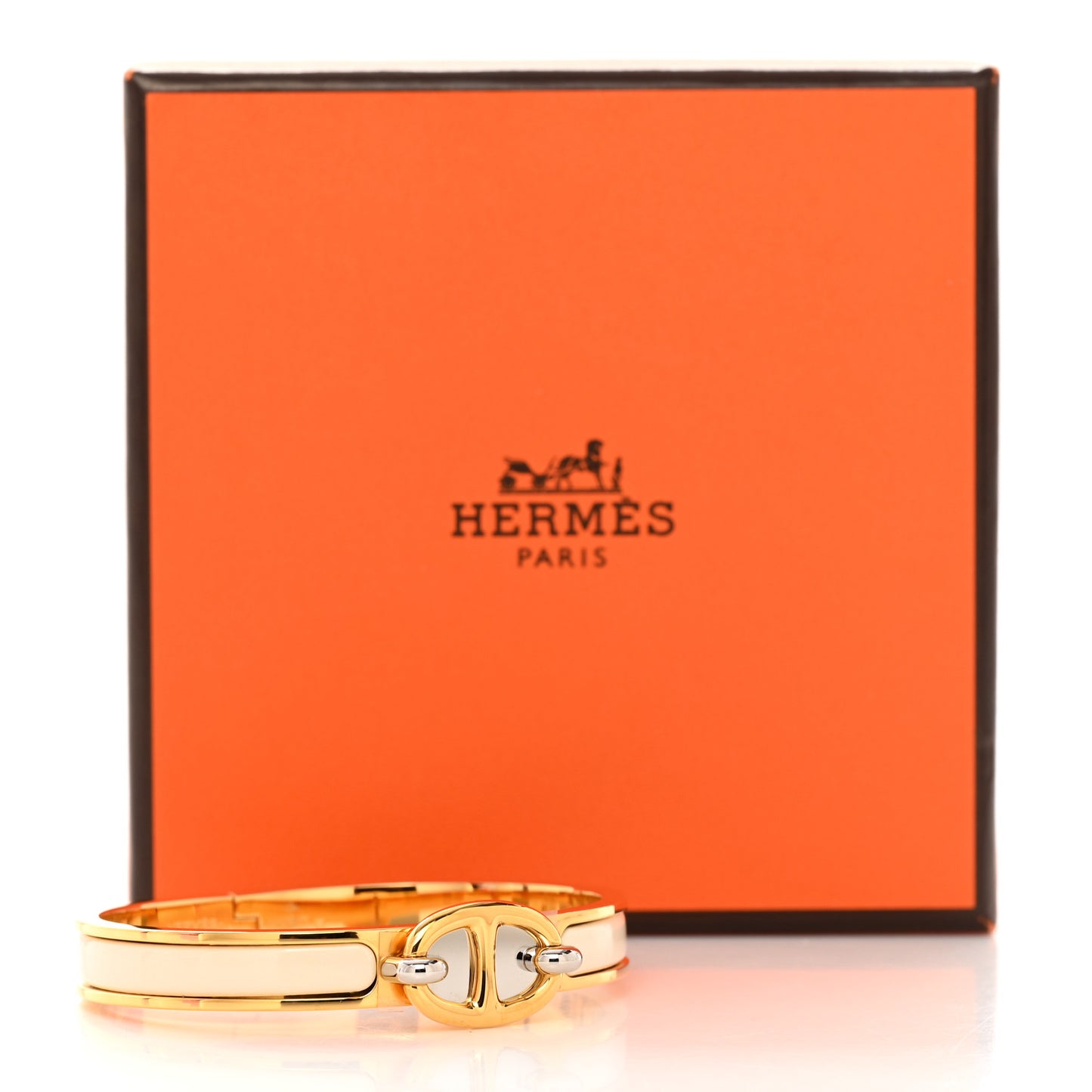 Enamel Mini Farandole Clic Chaine D'Ancre Bracelet Creme