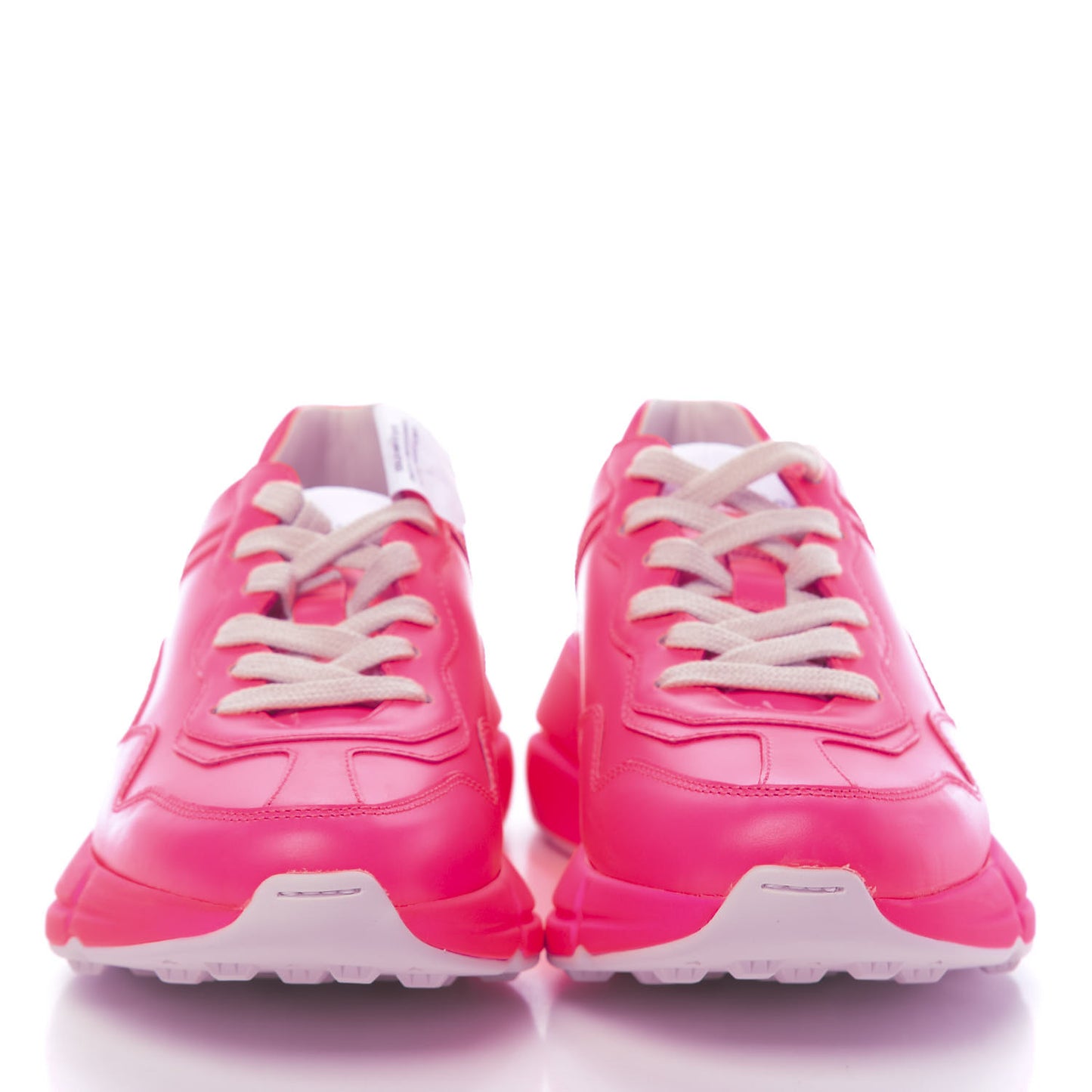 Calfskin Womens Rhyton Sneakers 36 Fluo Fuxia