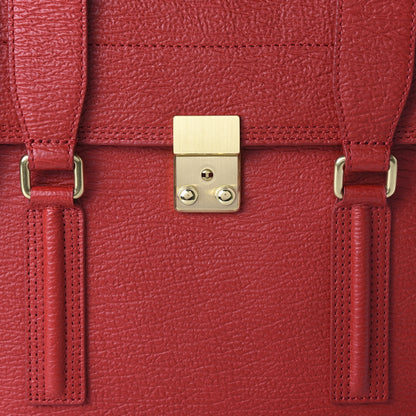 3.1 Phillip Lim 3.1 Textured Calfskin Large Pashli Satchel Red 9 of 9