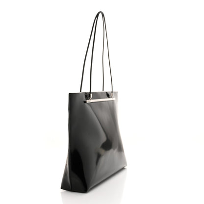 Saint Laurent Patent Calfskin Suzanne Shopping Tote Black 3 of 11