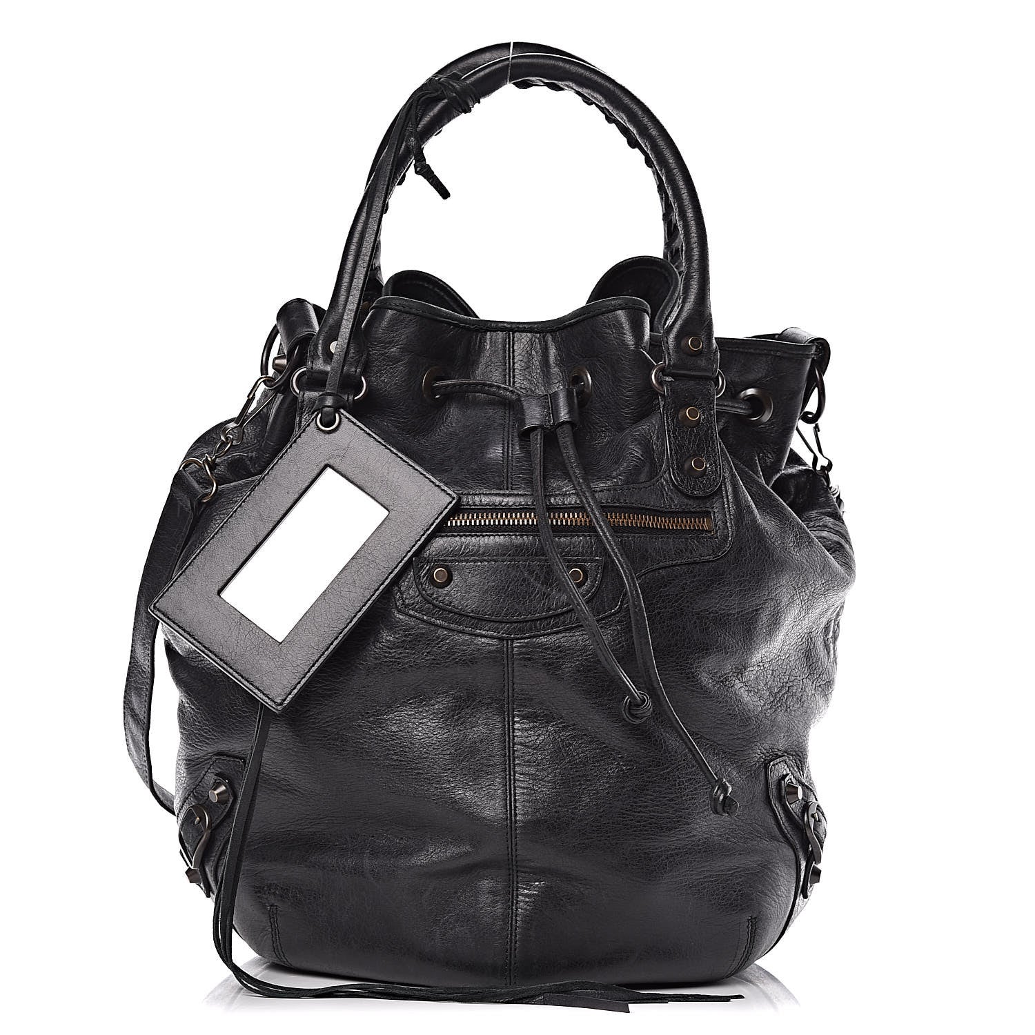 Balenciaga Agneau Classic Hardware Pompon Black 1 of 10