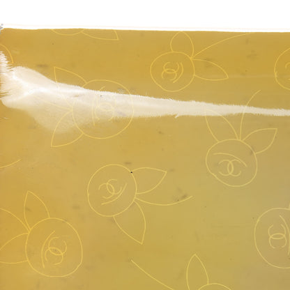 Chanel Patent Camellia Print Wallet On Chain WOC Yellow 12 of 17