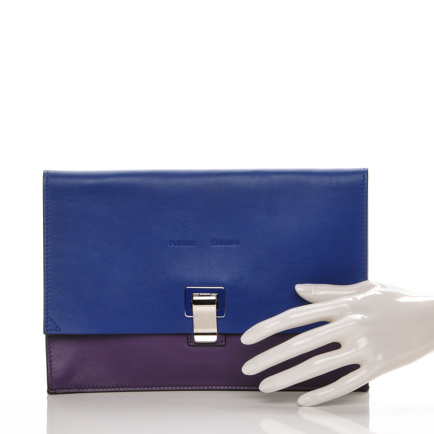 Lambskin Small Lunch Bag Clutch Royal Blue Veruca Salt