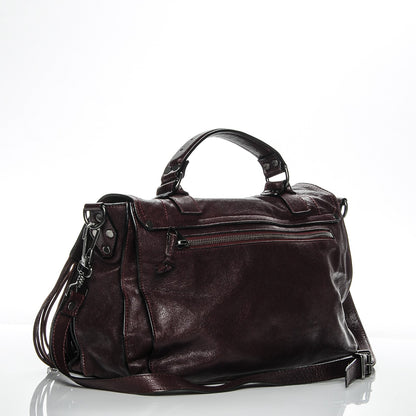 Proenza Schouler Lambskin Fringe Medium PS1 Satchel Burgundy 3 of 7