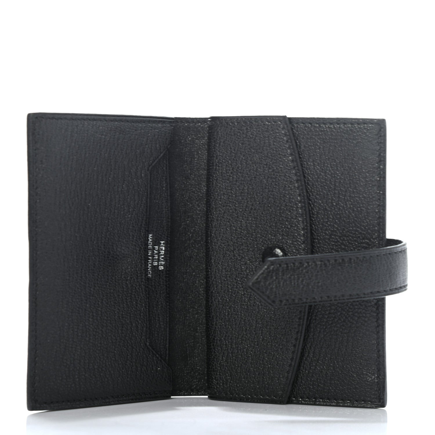 Hermes Chevre Mysore Mini Bearn Wallet Black 5 of 8