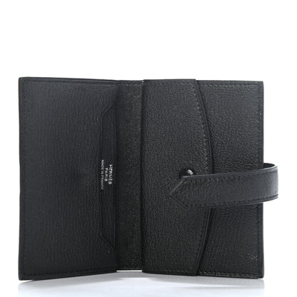 Hermes Chevre Mysore Mini Bearn Wallet Black 5 of 8