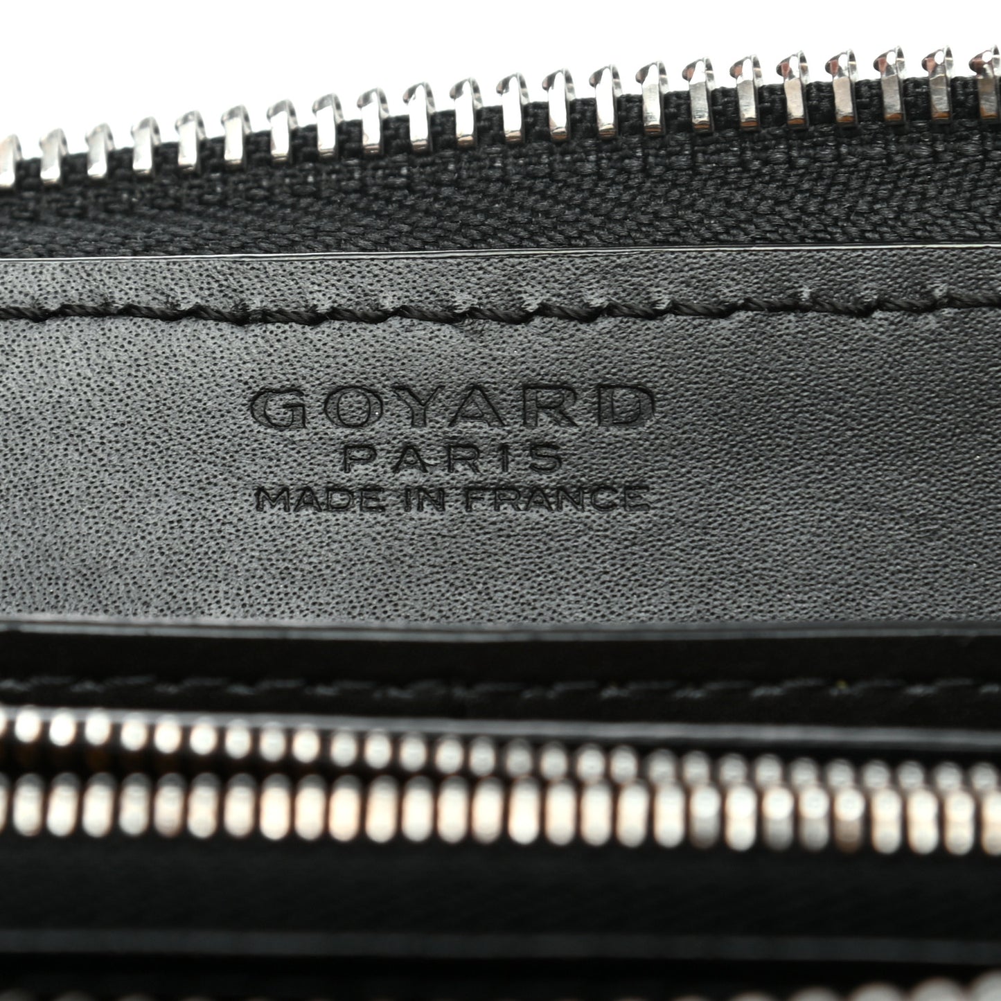 Goyardine Matignon Zip Around GM Wallet Black