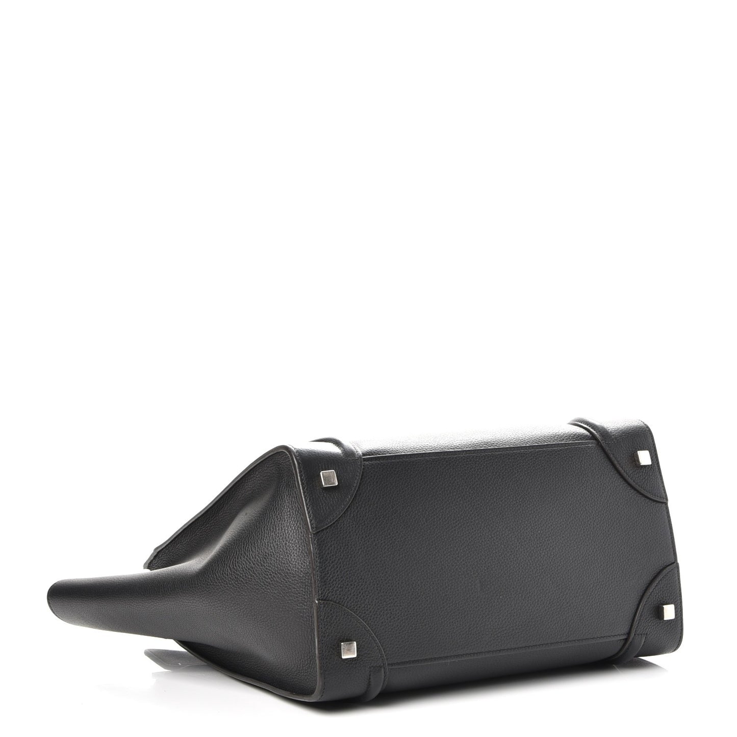 Drummed Calfskin Mini Luggage Black