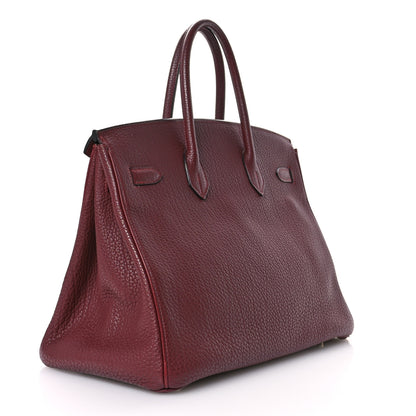 Hermes Fjord Birkin 35 Rouge H 3 of 14
