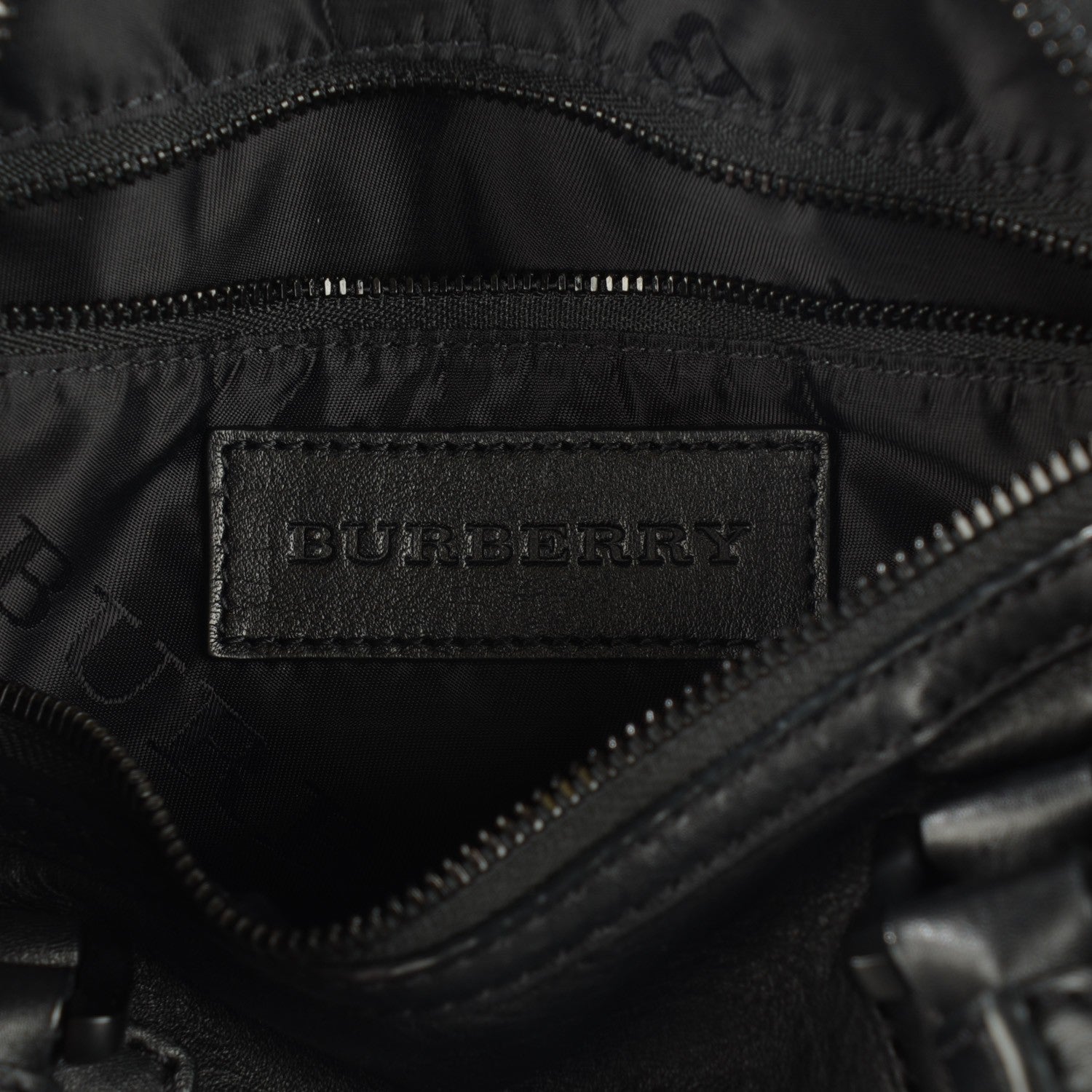 Burberry Calfskin Mega Stud Chester Bowling Bag Black 7 of 10
