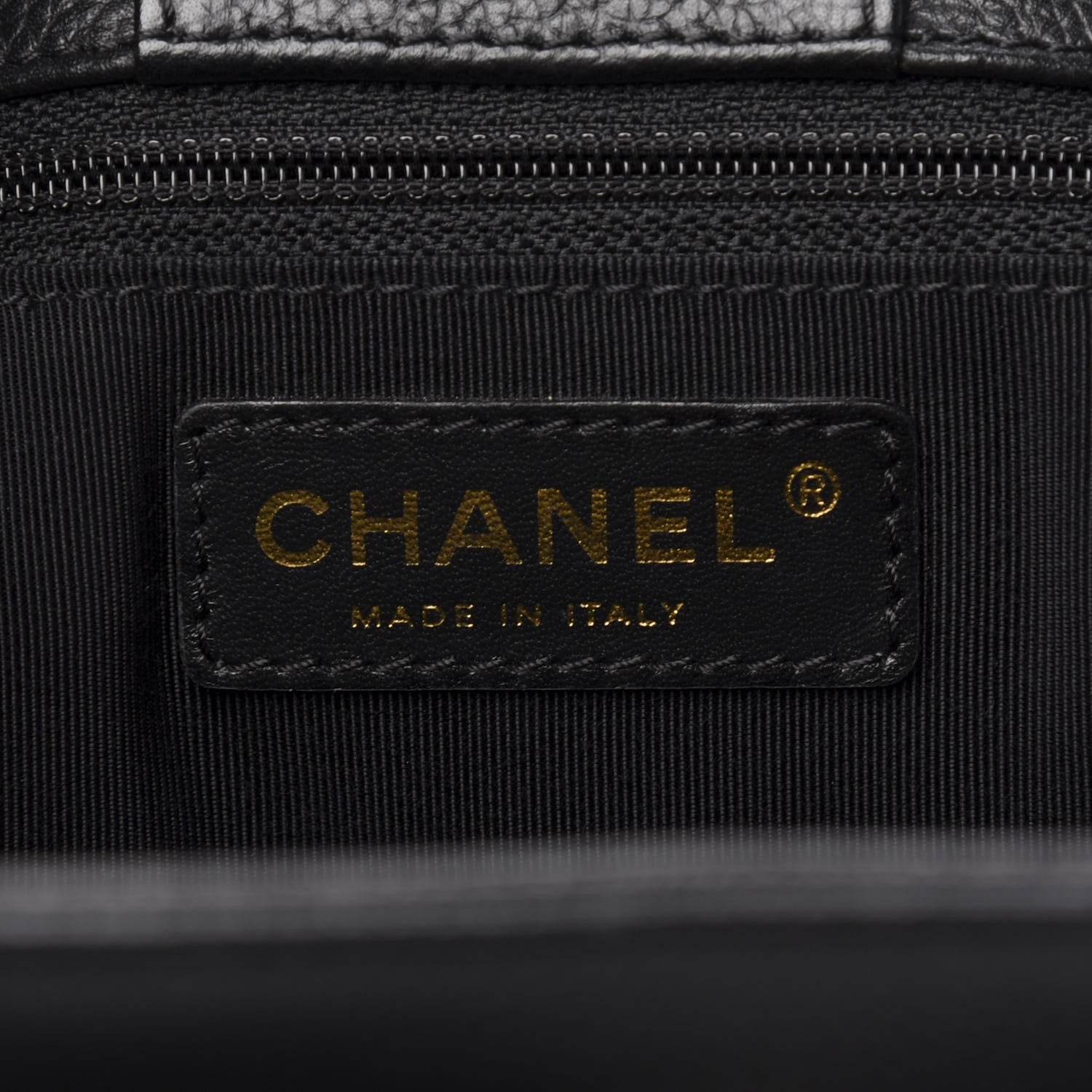 Chanel Calfskin Cerf Executive Shopper Tote Black 8 of 13