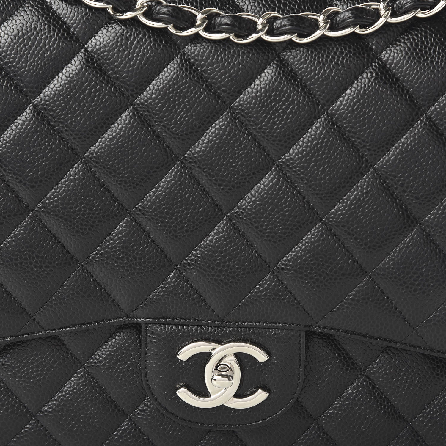 Chanel Caviar Quilted Maxi Double Flap Black 10 of 10
