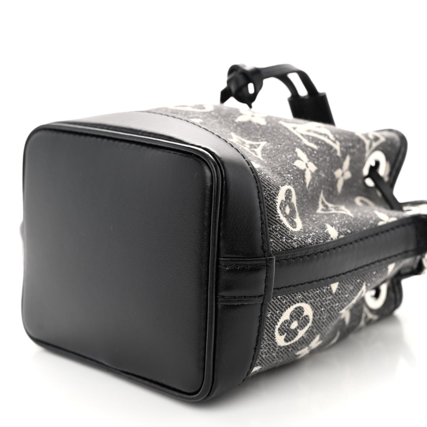 Monogram Jacquard Denim Nano Noe Bleu