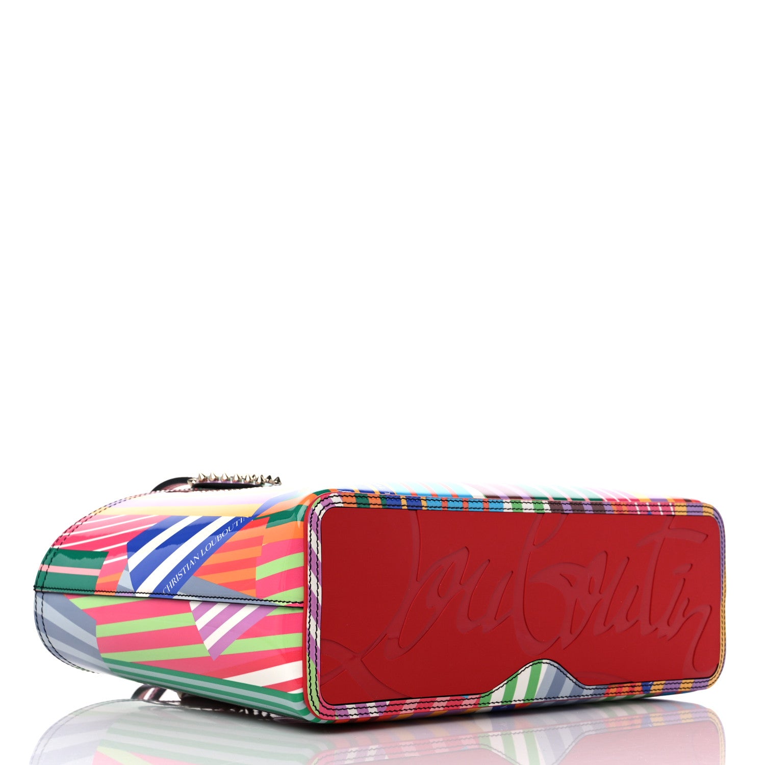Christian Louboutin Patent Calfskin Small Cabata Tote Multicolor 5 of 10
