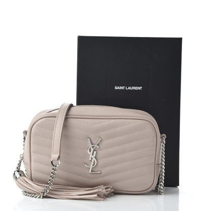 Saint Laurent Grain De Poudre Matelasse Monogram Mini Lou Camera Bag Pale Blush 11 of 11