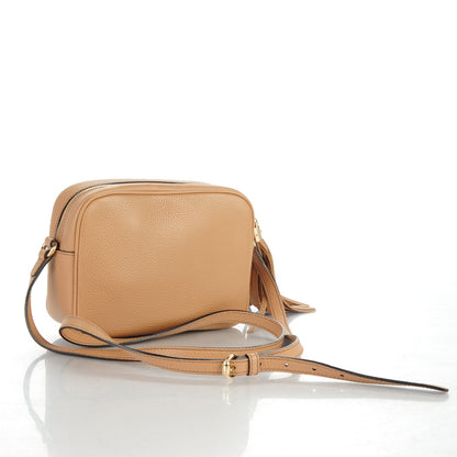Gucci Pebbled Calfskin Small Soho Disco Bag Rose Beige 3 of 7