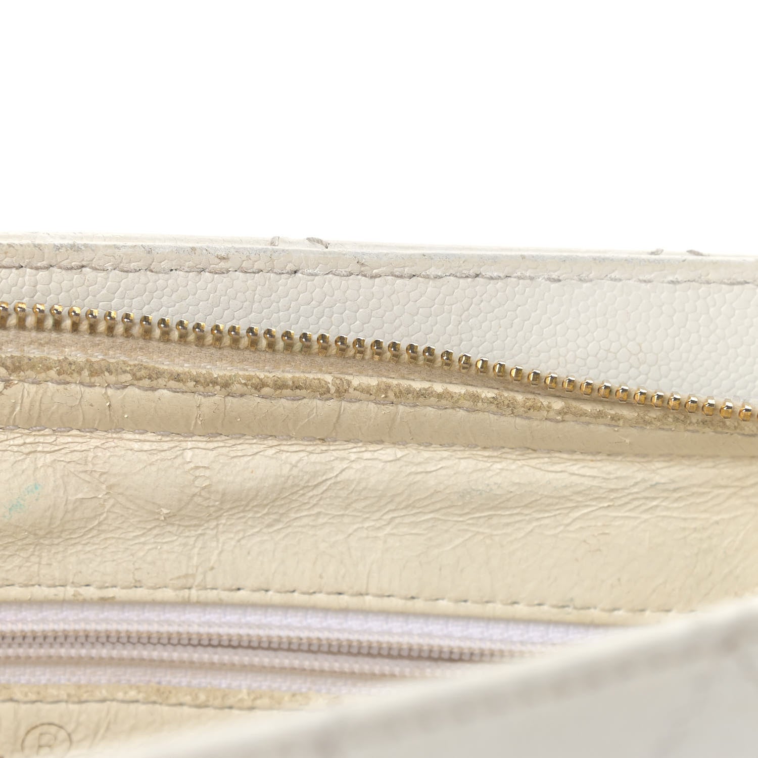 Chanel Caviar Stitched Shoulder Bag White 16 of 27