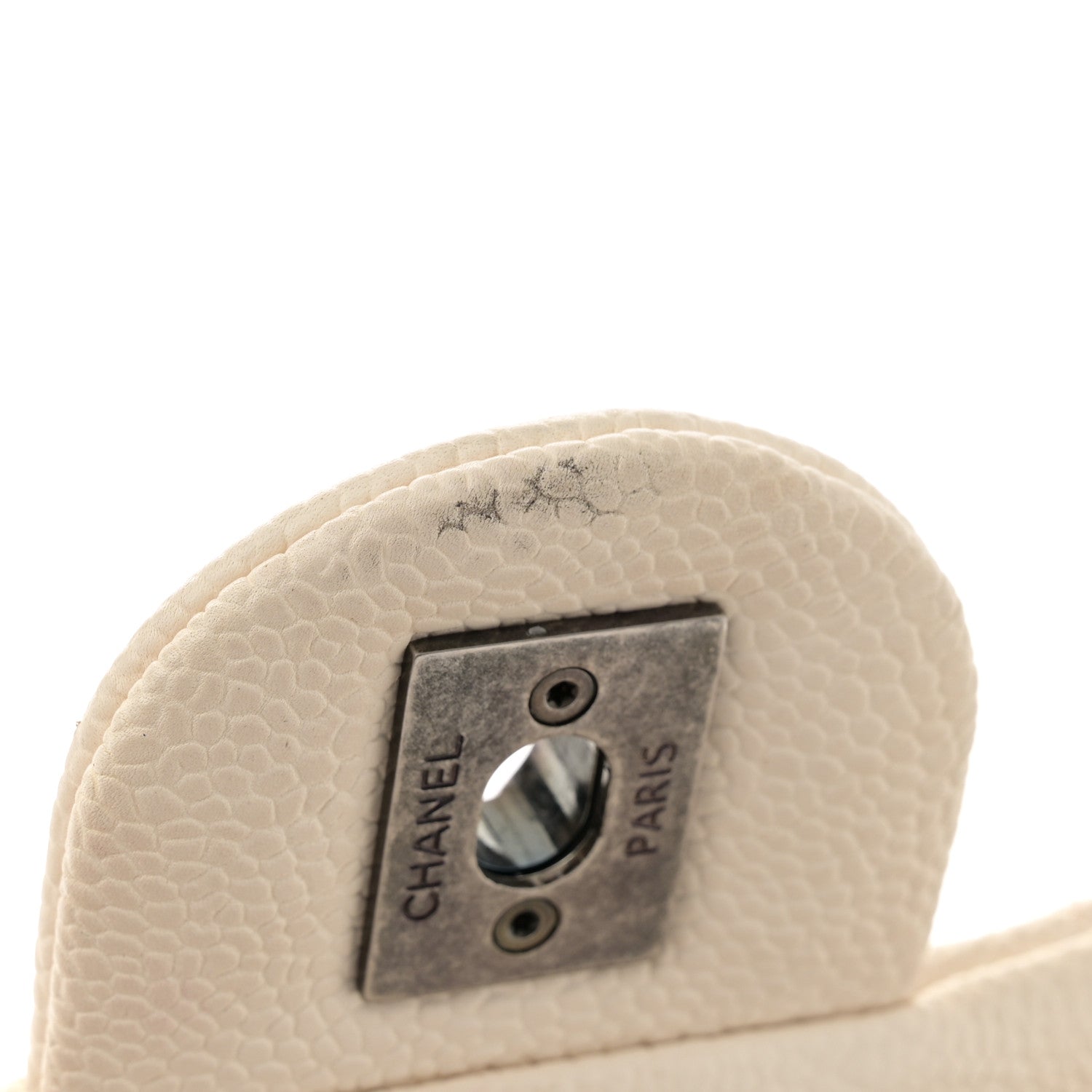 Chanel Caviar Quilted Mini Simply CC Flap White 16 of 19