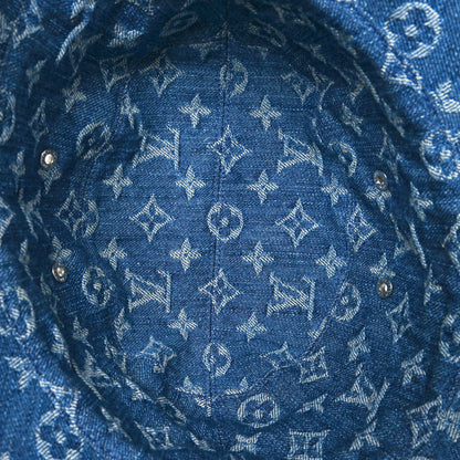 Louis Vuitton Monogram Denim Transformable Bob Bucket Hat 60 Blue 15 of 15