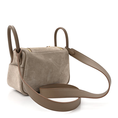 Hermes Veau Grizzly Swift Mini Lindy 20 Gris Caillou Etoupe 3 of 11