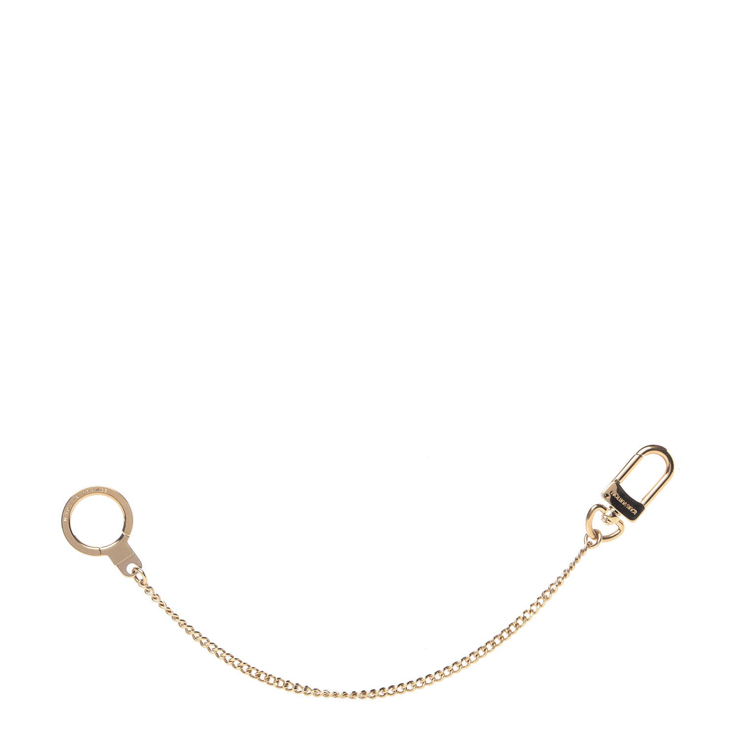 Louis Vuitton Metal Pochette Extender Key Ring Chain Gold 1 of 4