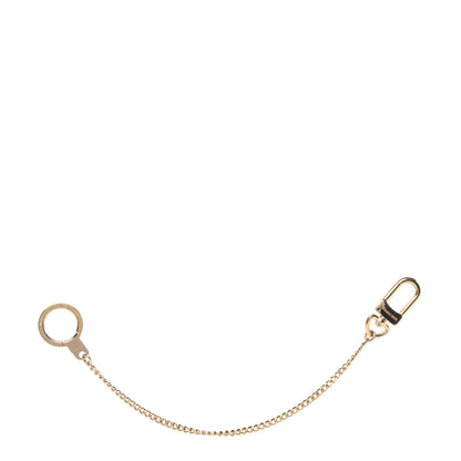 Louis Vuitton Metal Pochette Extender Key Ring Chain Gold 1 of 4