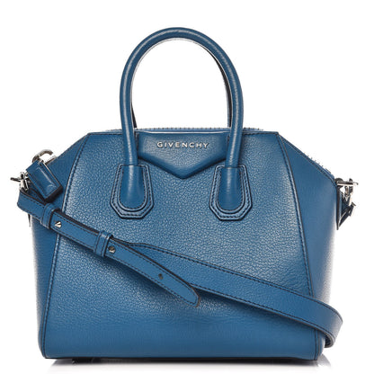 Givenchy Sugar Goatskin Mini Antigona Electric Blue 1 of 10
