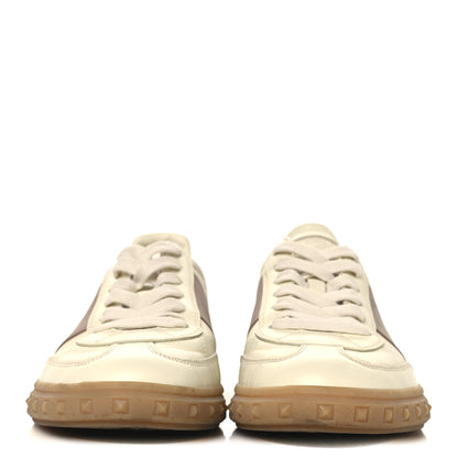 Valentino Garavani Calfskin Nappa Upvillage Sneakers 39 Ivory Rose Cannelle Skin Ambra 3 of 9