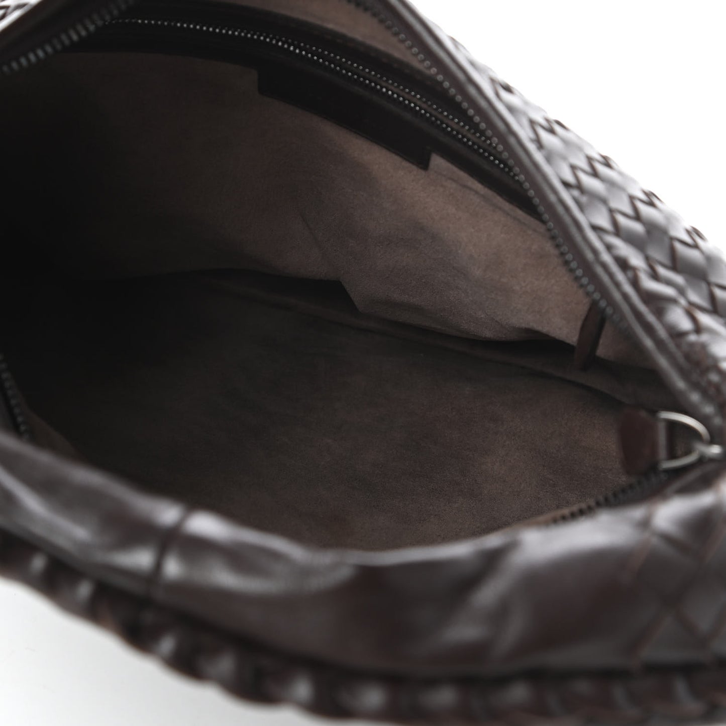 Nappa Intrecciato Medium Veneta Hobo Ebano