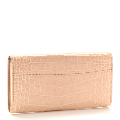 Louis Vuitton Crocodile Capucines Long Wallet Tan 3 of 8