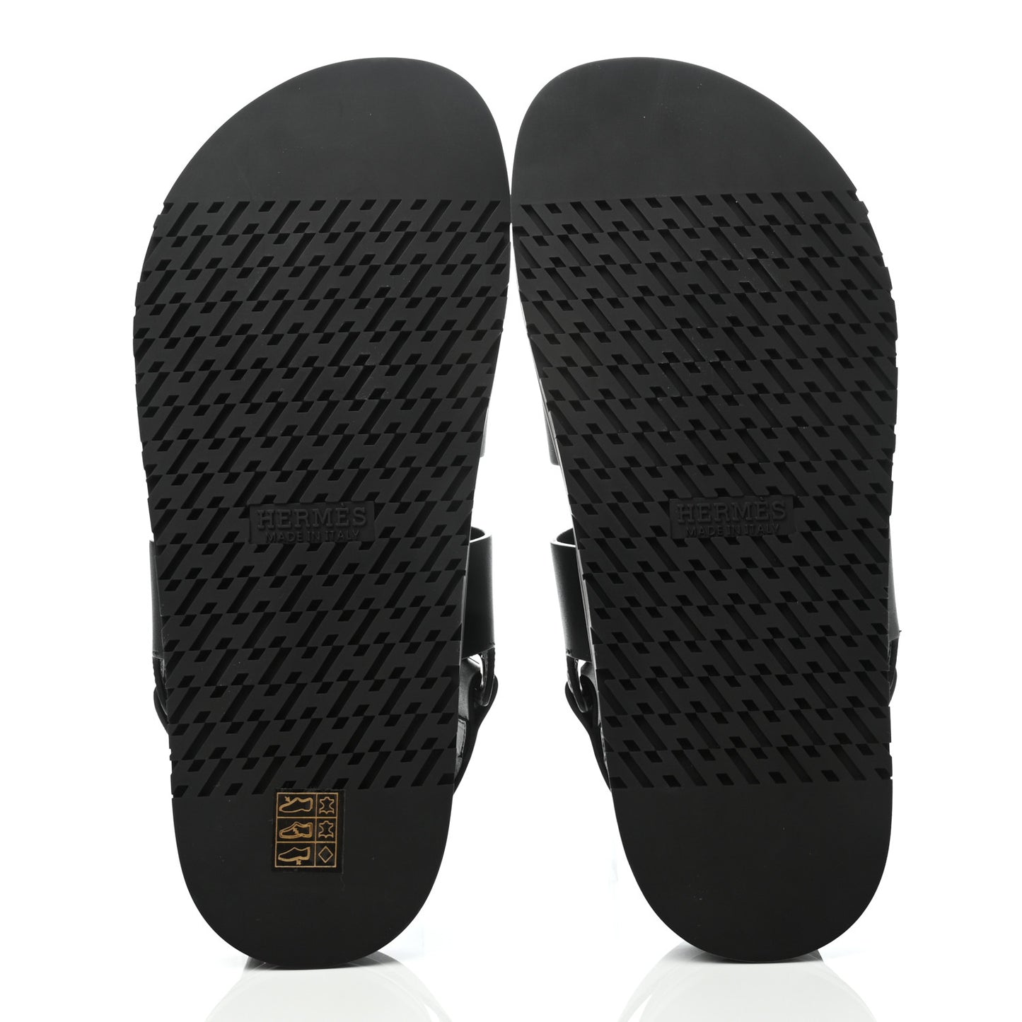 Calfskin Mens Takara Sandals 41 Black