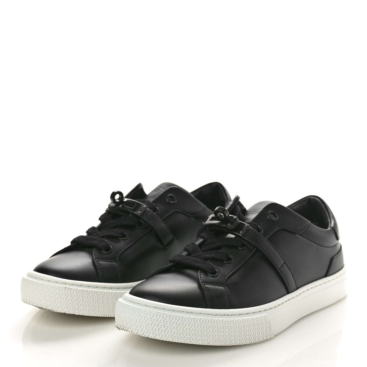 Hermes Calfskin Day Sneakers 35 Black 3 of 11