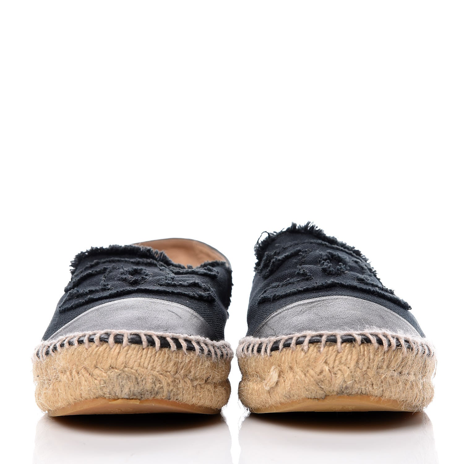 Chanel Canvas CC Espadrilles 38 Black 2 of 17