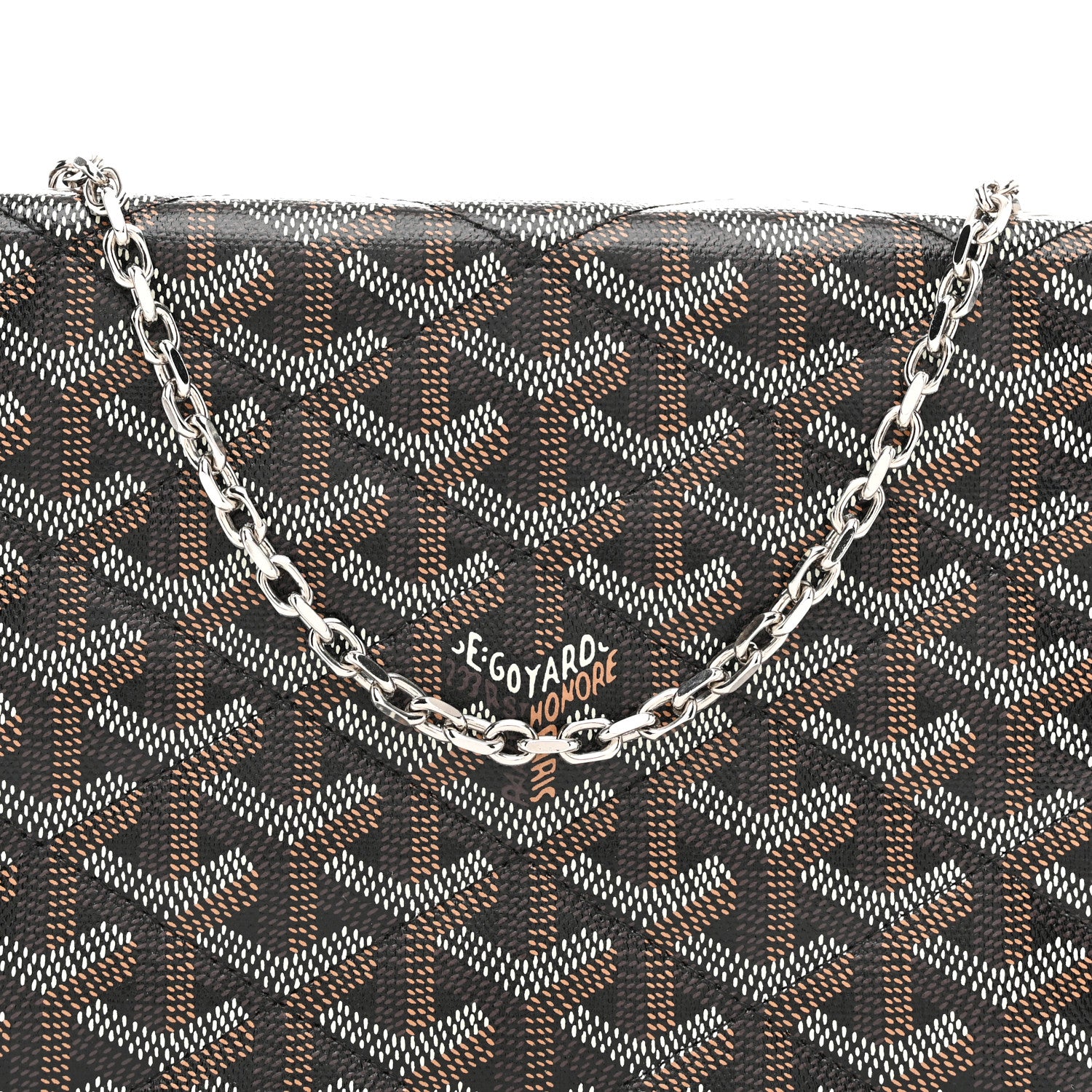 Goyard Goyardine Alexandre III Bag Black Gold 7 of 9