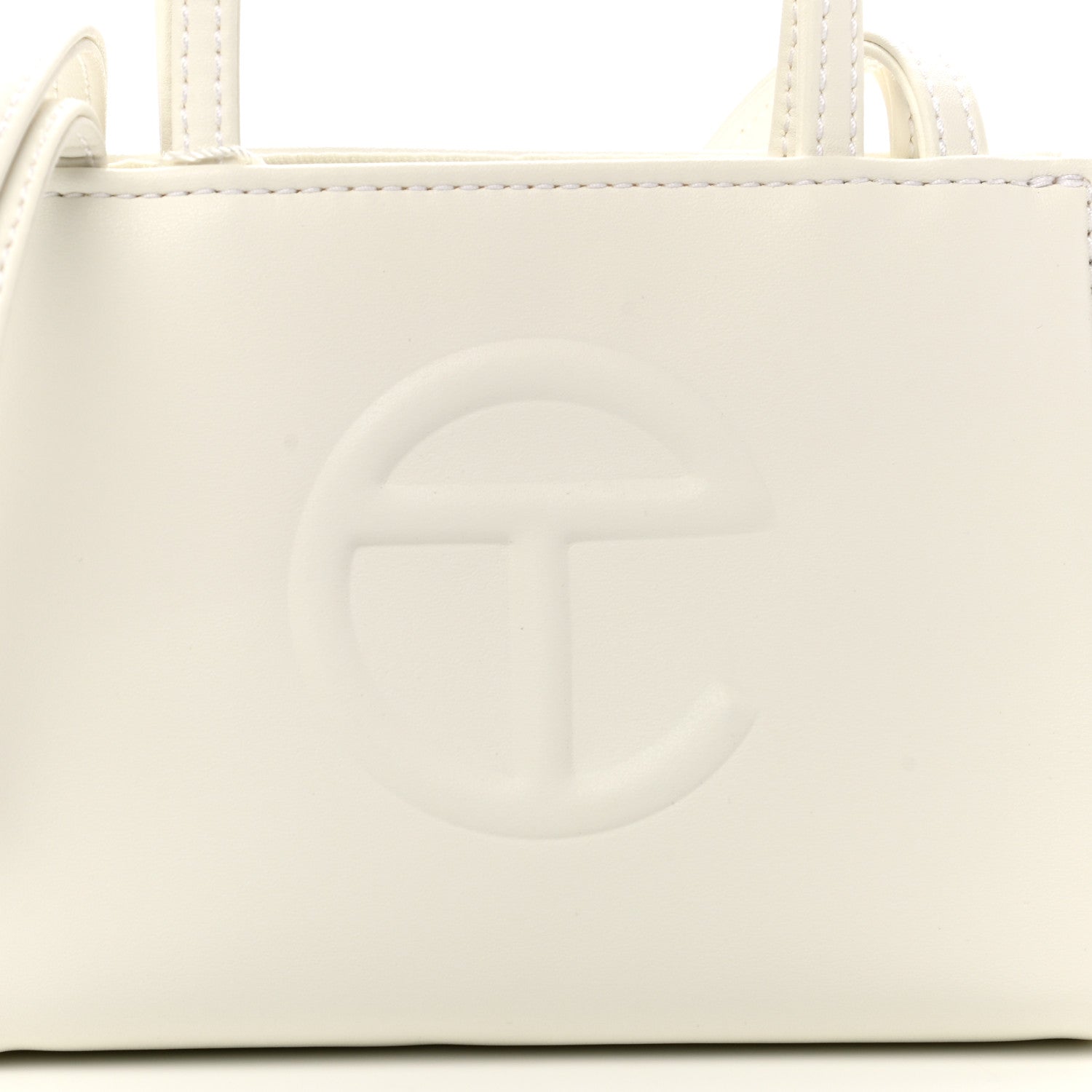 Telfar Vegan Leather Small Shopping Bag White 8 of 10