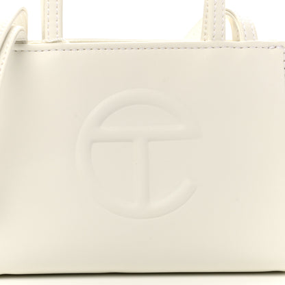 Telfar Vegan Leather Small Shopping Bag White 8 of 10