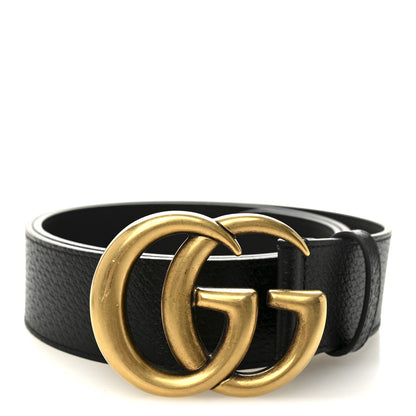 Gucci Textured Calfskin Double G 40mm Belt 90 36 Black 1 of 5