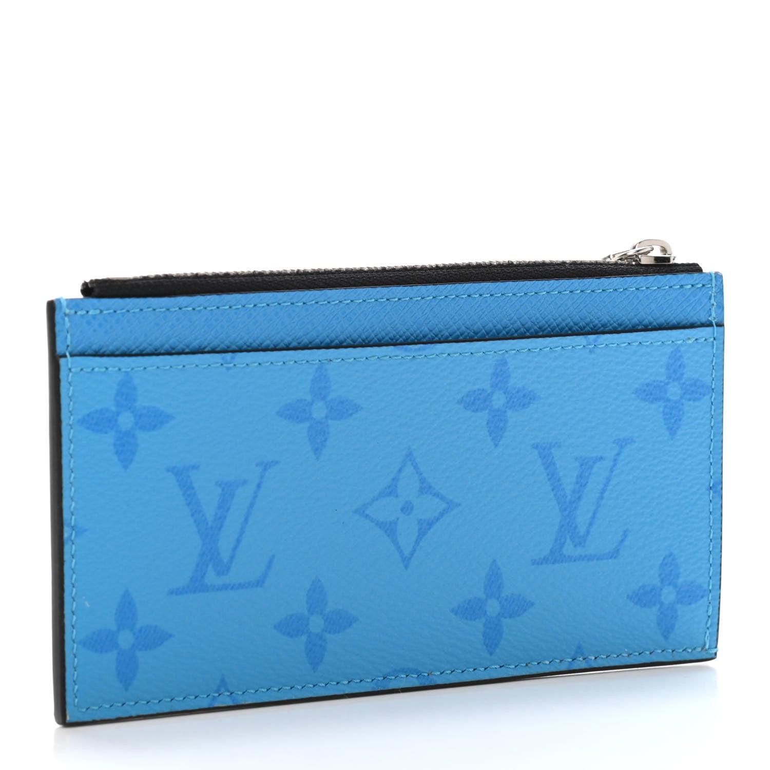 Louis Vuitton Taigarama Coin Card Holder Blue Lagoon 2 of 4