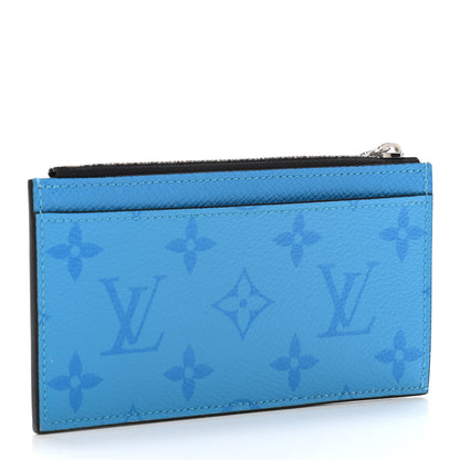Louis Vuitton Taigarama Coin Card Holder Blue Lagoon 2 of 4