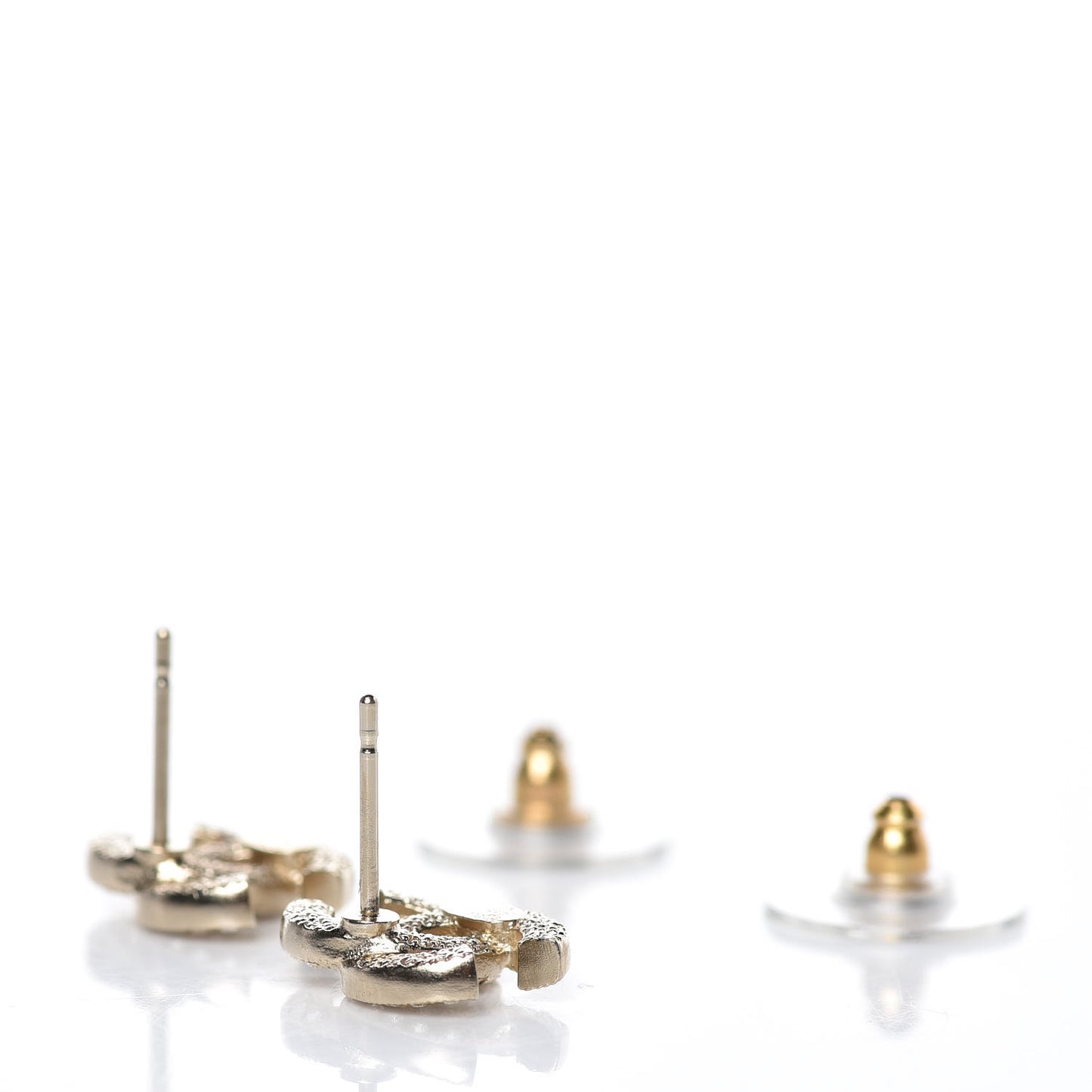 Crystal Mini CC Earrings Gold