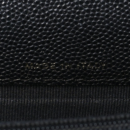 Chanel Caviar Quilted Pocket Twins Clutch With Chain Black 7 of 10