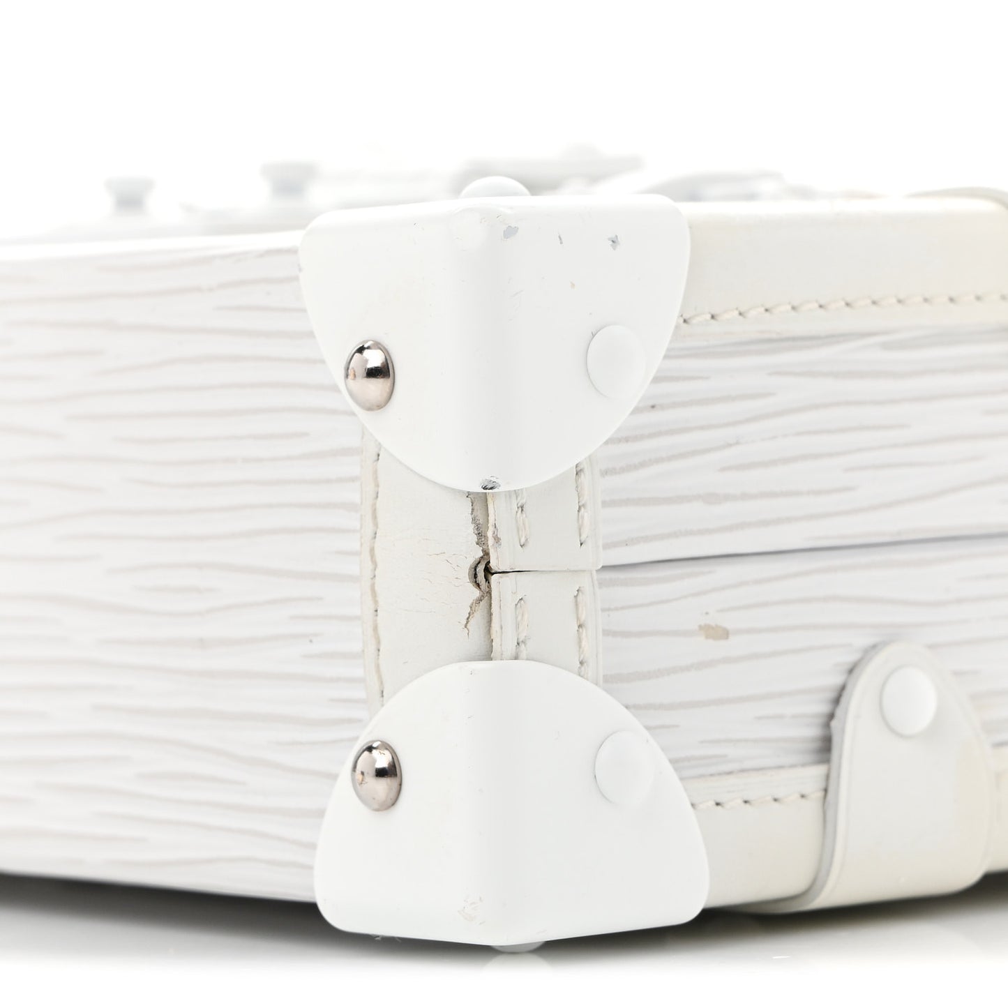 Epi Monochrome Petite Malle White