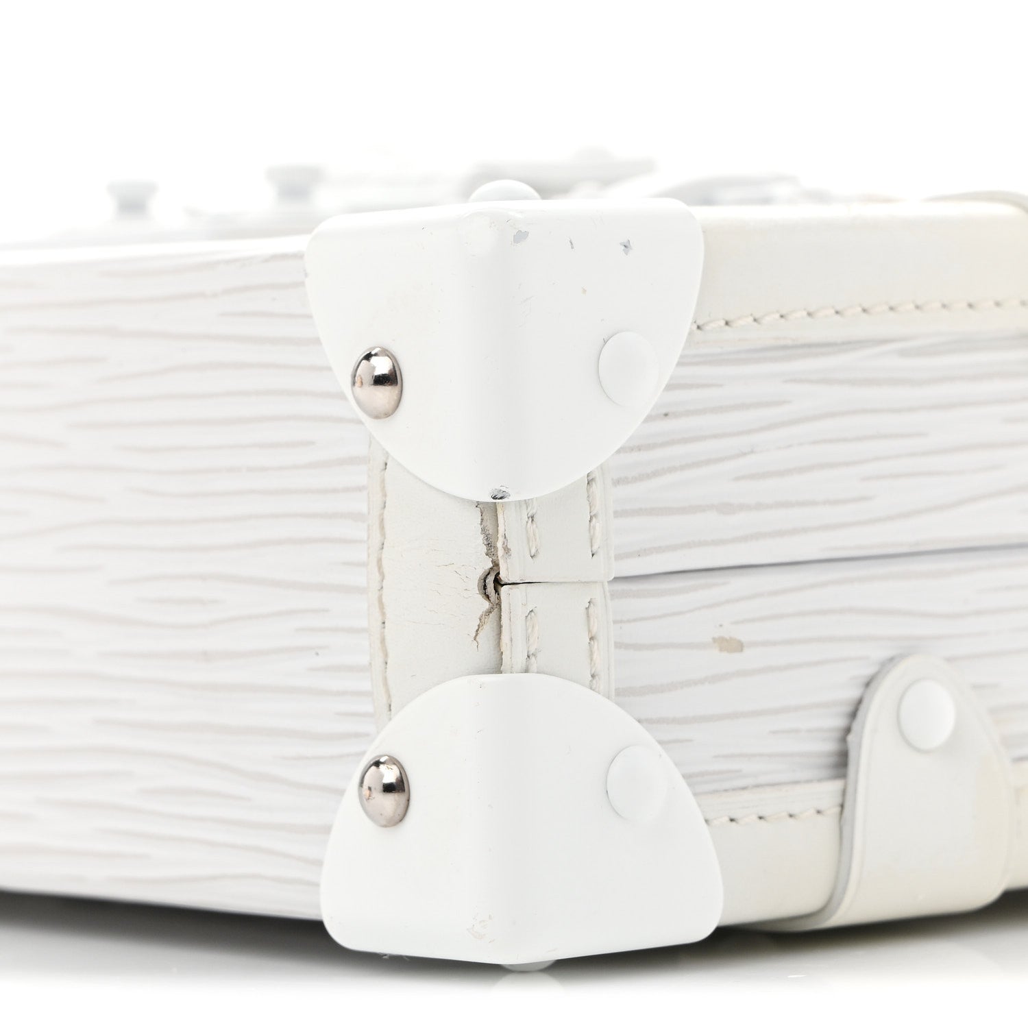 Louis Vuitton Epi Monochrome Petite Malle White 9 of 14