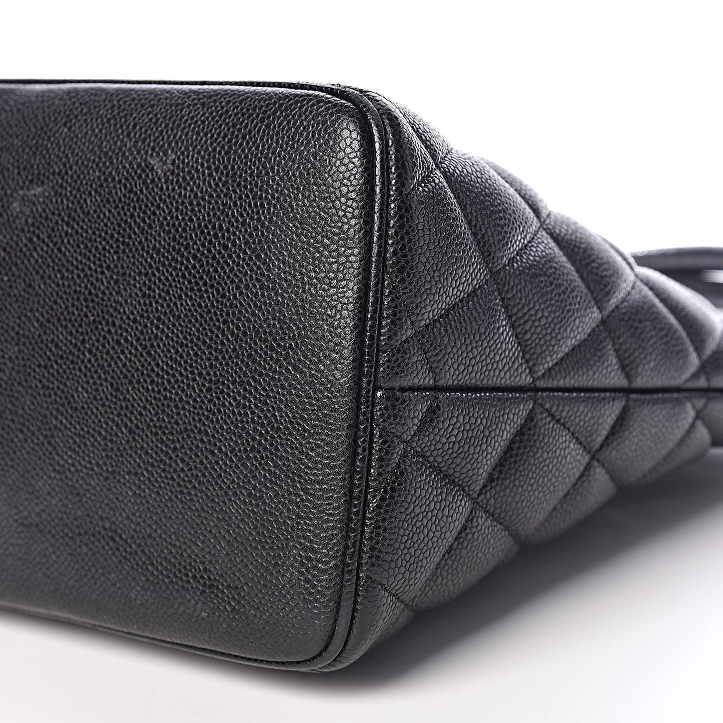 Caviar Quilted Medallion Tote Black