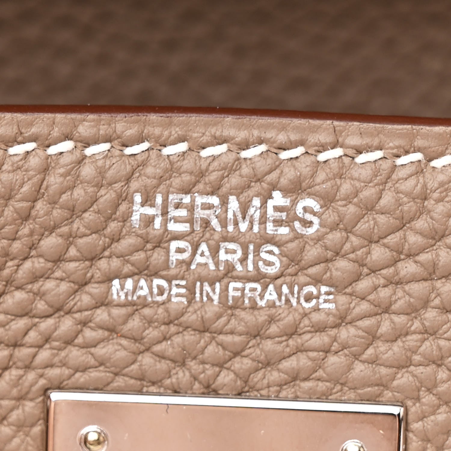 Hermes Togo Kelly Retourne 32 Etoupe 6 of 13