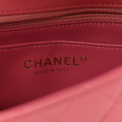 Chanel Lambskin Quilted Valentine Charms Mini Rectangular Flap Pink 6 of 11