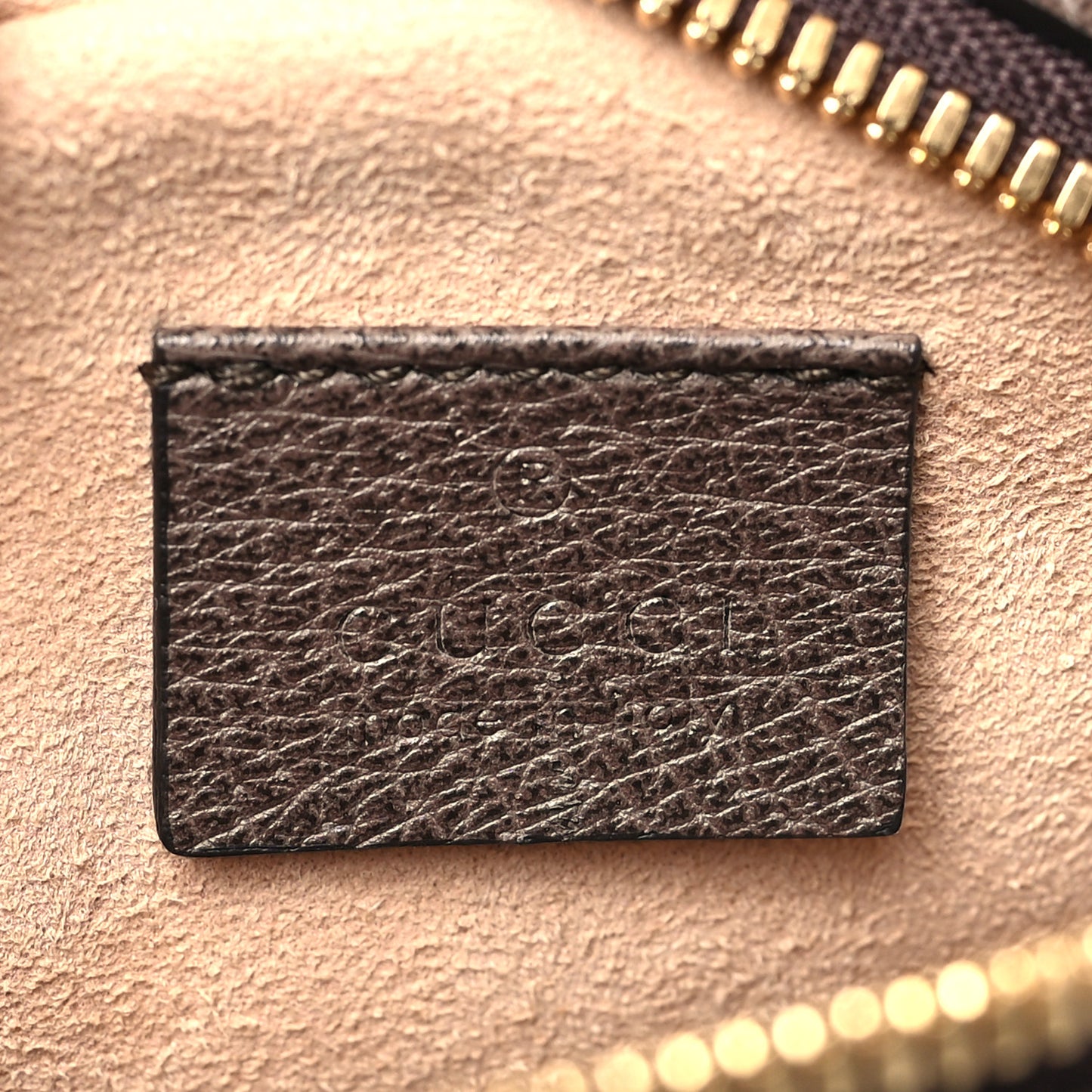 GG Supreme Monogram Web Mini Ophidia Round Shoulder Bag Brown