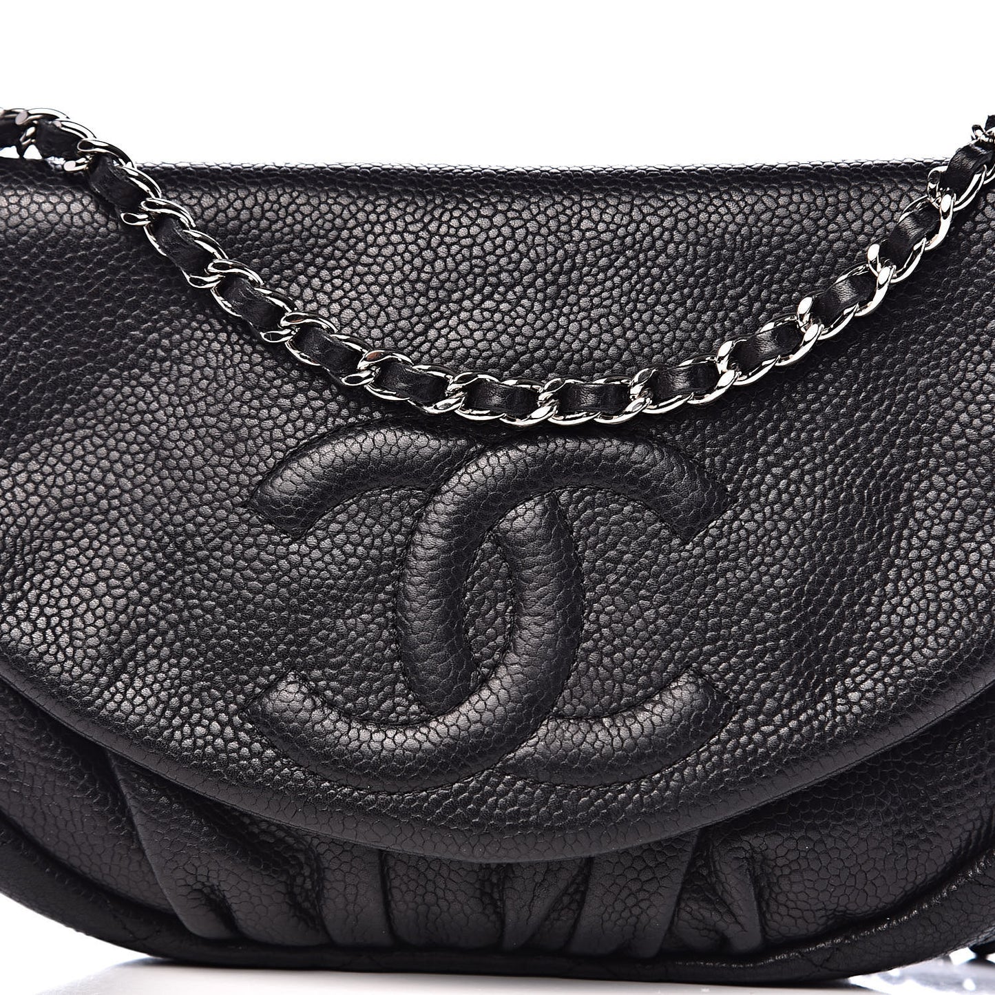 Caviar Half Moon Wallet On Chain WOC Black