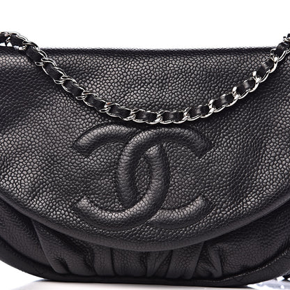 Chanel Caviar Half Moon Wallet On Chain WOC Black 11 of 11